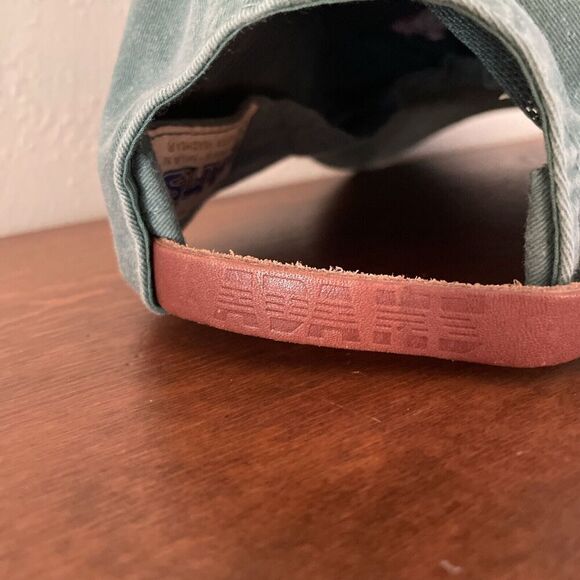 Shroom Mushrooms Hat ADAMS Green Cap Women's 90s Style Distressed Patches - Picture 6 of 11